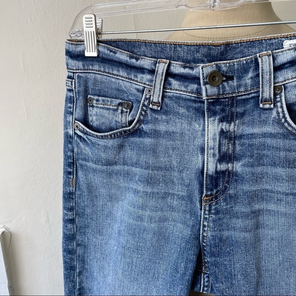 Rag & Bone Acid Blue Slim 10 Inch Dre Boyfriend Jeans EUC Size 26 W1590K510ACB - Picture 4 of 7